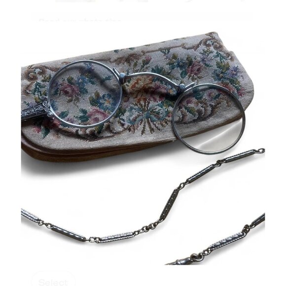 Antique Folding Reading Glasses Victorian era Opera Glasses - Picture 2 of 8